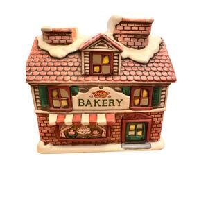Vintage Christmas  House Bakery by Geo Z Lefton 1988 Retired Colonial Village